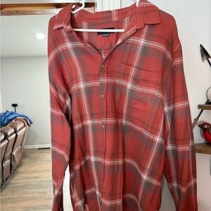 Button up cotton on flannel shirt